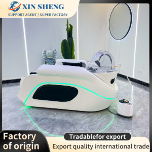 Luxury salon hair furniture electric massage shampoo bed massage center with fumigation water circulation massage bed head therapy bed spa bed commercial furniture equipment
