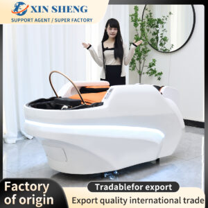 Salon furniture equipment high-end luxury electric intelligent massage shampoo bed beauty salon facial care massage bed spa head therapy commercial equipment