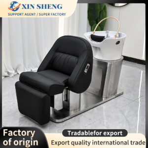 High Quality Salon Furniture Smart Control Lift Stretch Shampoo Chair Beauty Salon Styling Chair