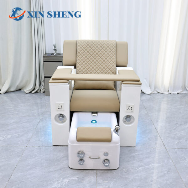 Commercial Furniture Nail Salon Furniture Foot Spa Chair Electric Massage Chair Manicure Pedicure Chair Luxury High End Pedicure Chair - Image 2