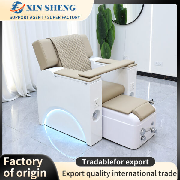 Commercial Furniture Nail Salon Furniture Foot Spa Chair Electric Massage Chair Manicure Pedicure Chair Luxury High End Pedicure Chair
