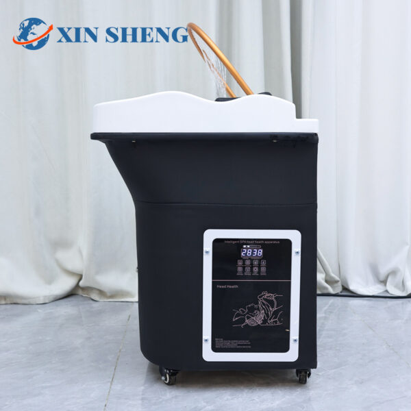 Mobile shampoo basin hairdressing furniture portable shampoo basin with water circulation fumigation salon hairdressing shampoo basin can be used with massage bed - Image 2