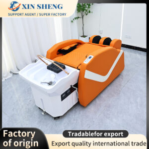 Multifunctional electric massage shampoo bed without water pipe, salon hair furniture, fashionable and luxurious beauty salon massage bed, spa center massage bed equipment