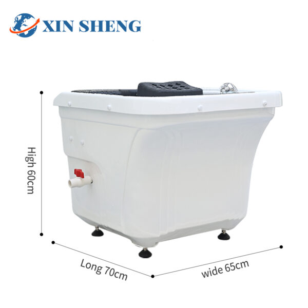 Mobile shampoo basin with fumigation multi-head water circulation salon furniture equipment massage bed shampoo basin beauty center shampoo basin spa center shampoo basin - Image 4
