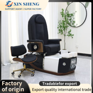 Salon hairdressing commercial furniture high-end luxury foot bath pedicure chair multi-function with massage surfing light beauty center foot bath pedicure chair intelligent adjustment foot bath chair