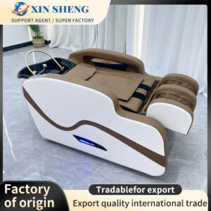 Modern design multifunctional with fumigation water circulation electric massage shampoo bed salon hairdressing commercial furniture head therapy bed spa bed nursing equipment