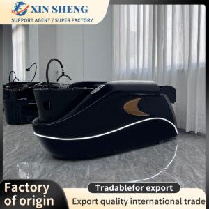 Fashion high quality electric massage shampoo bed salon commercial furniture beauty salon head therapy bed spa center shampoo bed multifunctional massage shampoo bed equipment