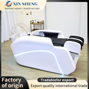 Multifunctional fumigation water circulation massage shampoo bed salon hair furniture beauty center equipment instrument luxury modern head treatment bed spa bed