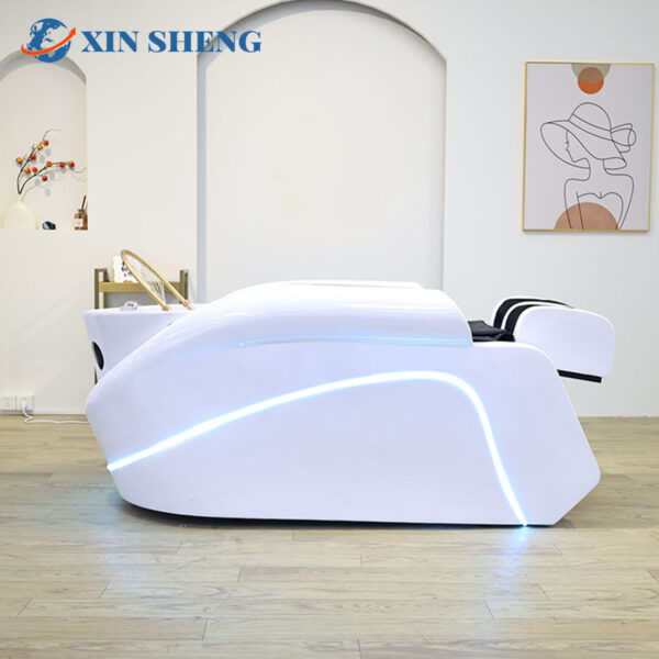 Multifunctional fumigation water circulation massage shampoo bed salon hair furniture beauty center equipment instrument luxury modern head treatment bed spa bed - Image 3