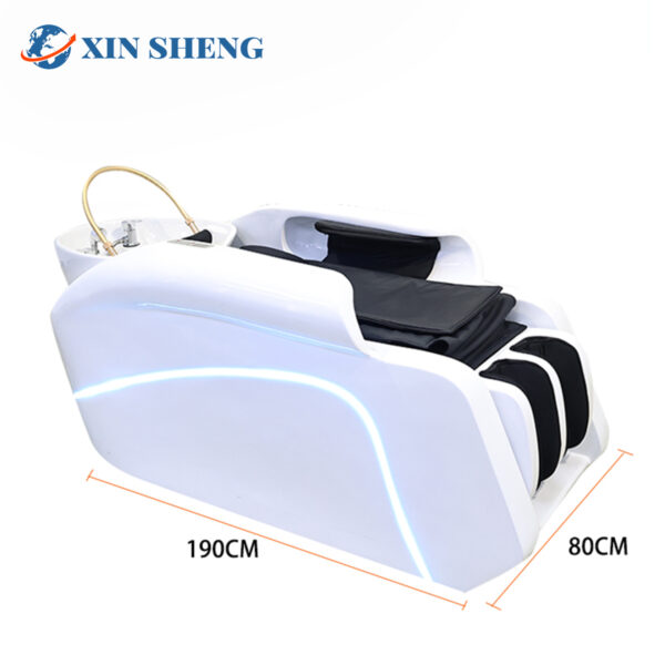 Multifunctional fumigation water circulation massage shampoo bed salon hair furniture beauty center equipment instrument luxury modern head treatment bed spa bed - Image 4