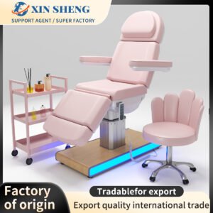 Beauty salon eyelash extension bed, beauty bed, salon furniture equipment, beauty center massage bed, tattoo bed, can be freely adjusted with 3 motors for free lifting, massage center equipment, salon center equipment