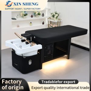 多機能の伸縮自在のタイのシャンプーベッド、大広間の家具、マッサージのシャンプーベッド、普及した、ベスト セラーの美容院およびネイル サロンのシャンプー ベッド、鉱泉のシャンプー ベッド、取り外し可能な携帯用マッサージのベッドは、注文色を支えます。