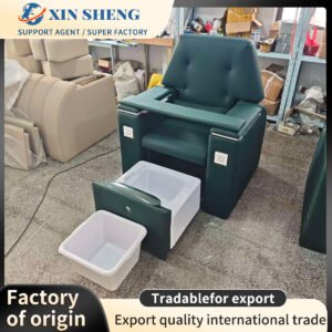 Sofa-Style Pedicure Chair & Salon Furniture — Portable, Pipeless Pedicure Spa Chair for Nail Salons & Foot Care Centers. Electric Sofa Chair with Customizable Colors — Factory Direct Sales.